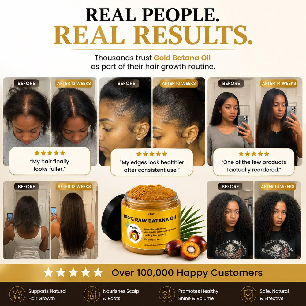 YBW applying batana oil paste to scalp to boost hydration and comfort