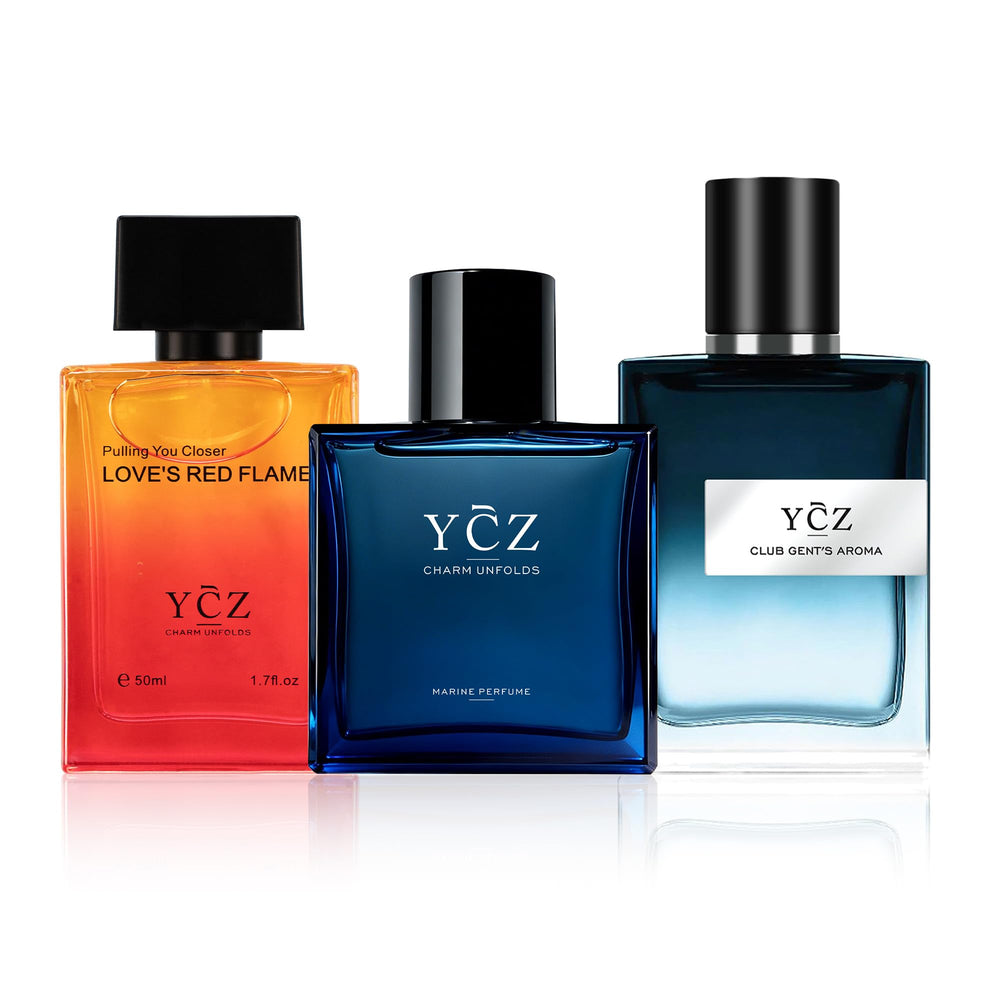 Ycz front packaging showing the three-bottle set and premium gift look