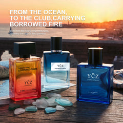 Ycz marine fragrance being sprayed on wrist for fresh daytime boost