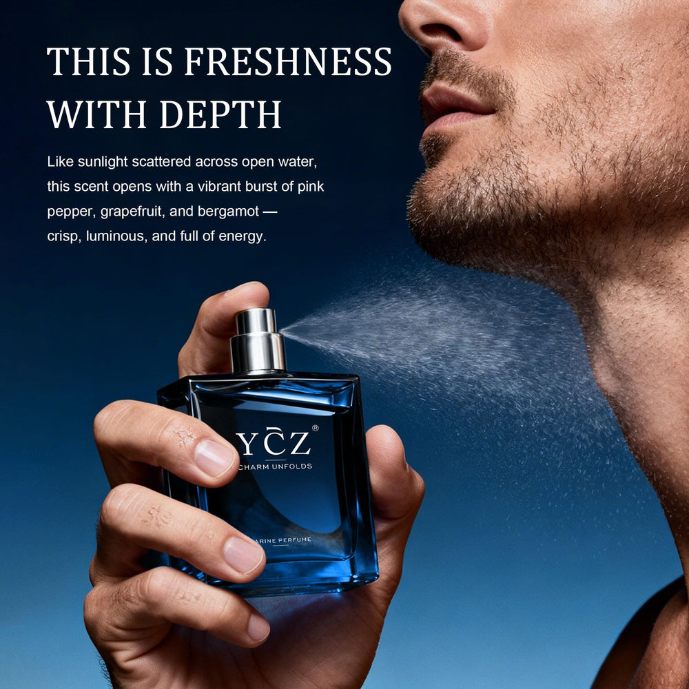 Ycz ingredients concept shot with citrus and woody notes for scent clarity