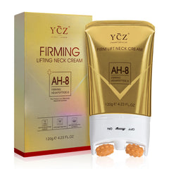 Ycz neck cream front packaging showing bottle and eco-friendly label benefit