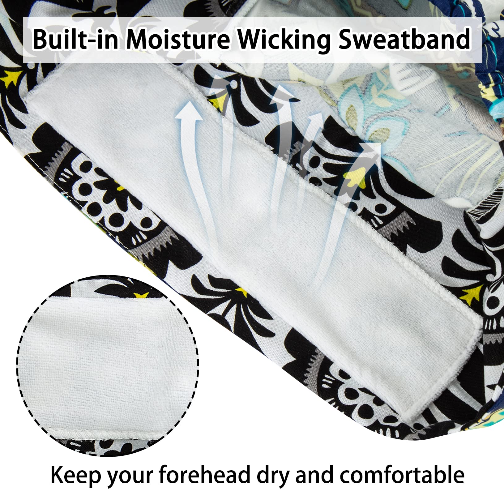 YEAJOIN ponytail pouch held up to show hair containment and tidy profile