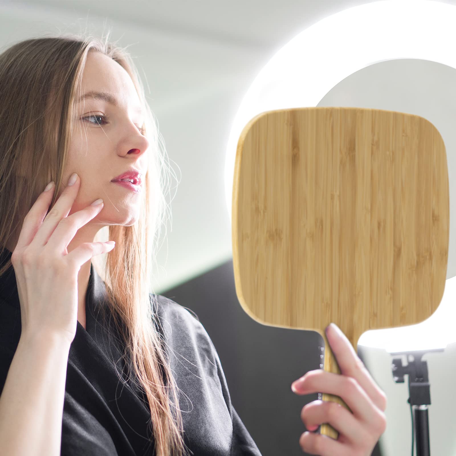 YEAKE side profile showing slim bamboo frame and polished finish
