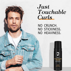 YEALIR mousse applied to hands demonstrating smooth spread and no sticky residue
