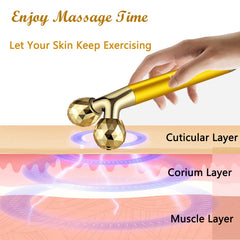 Yeamon 3D roller close-up diamond-cut facets for even contact and smooth glide