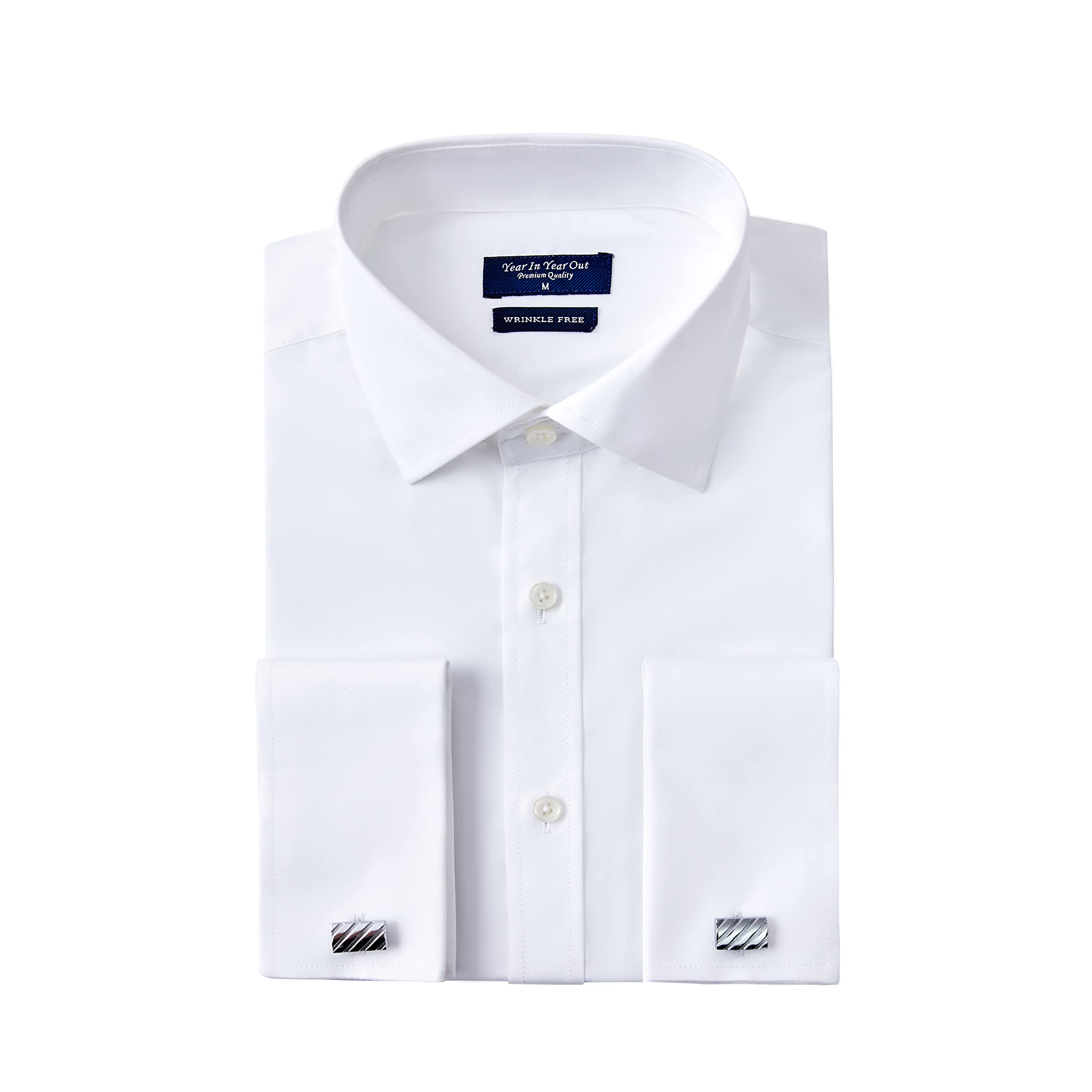 Year In Year Out front view white shirt showing clean formal look and versatility