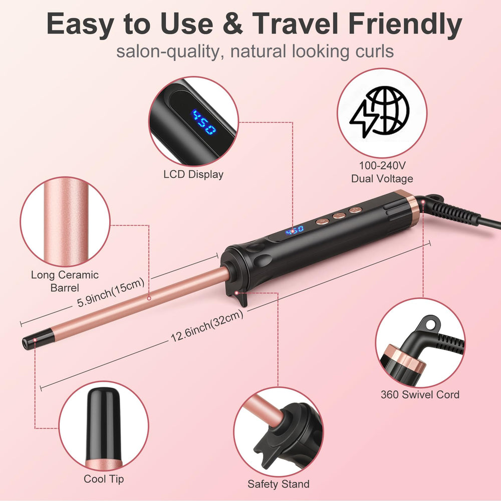 YEGUBEGU wand held in hand for size comparison, compact travel-friendly design