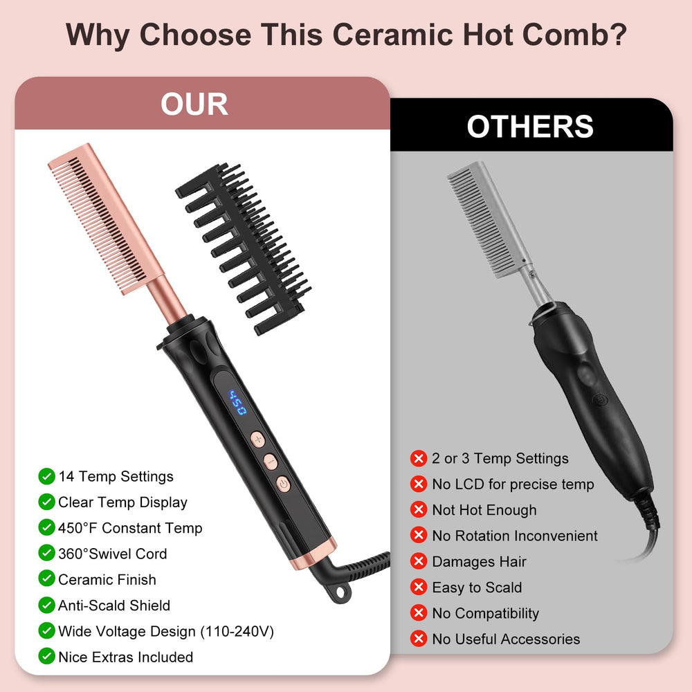 YEGUBEGU size comparison with hand highlighting lightweight comfortable grip benefit