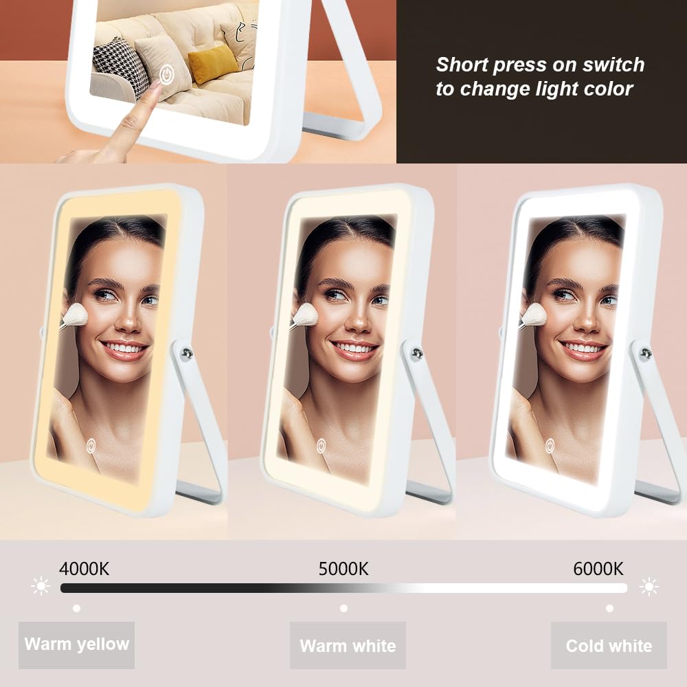 YEKKOPT mirror rotated to demonstrate 360° adjustment for precise angles