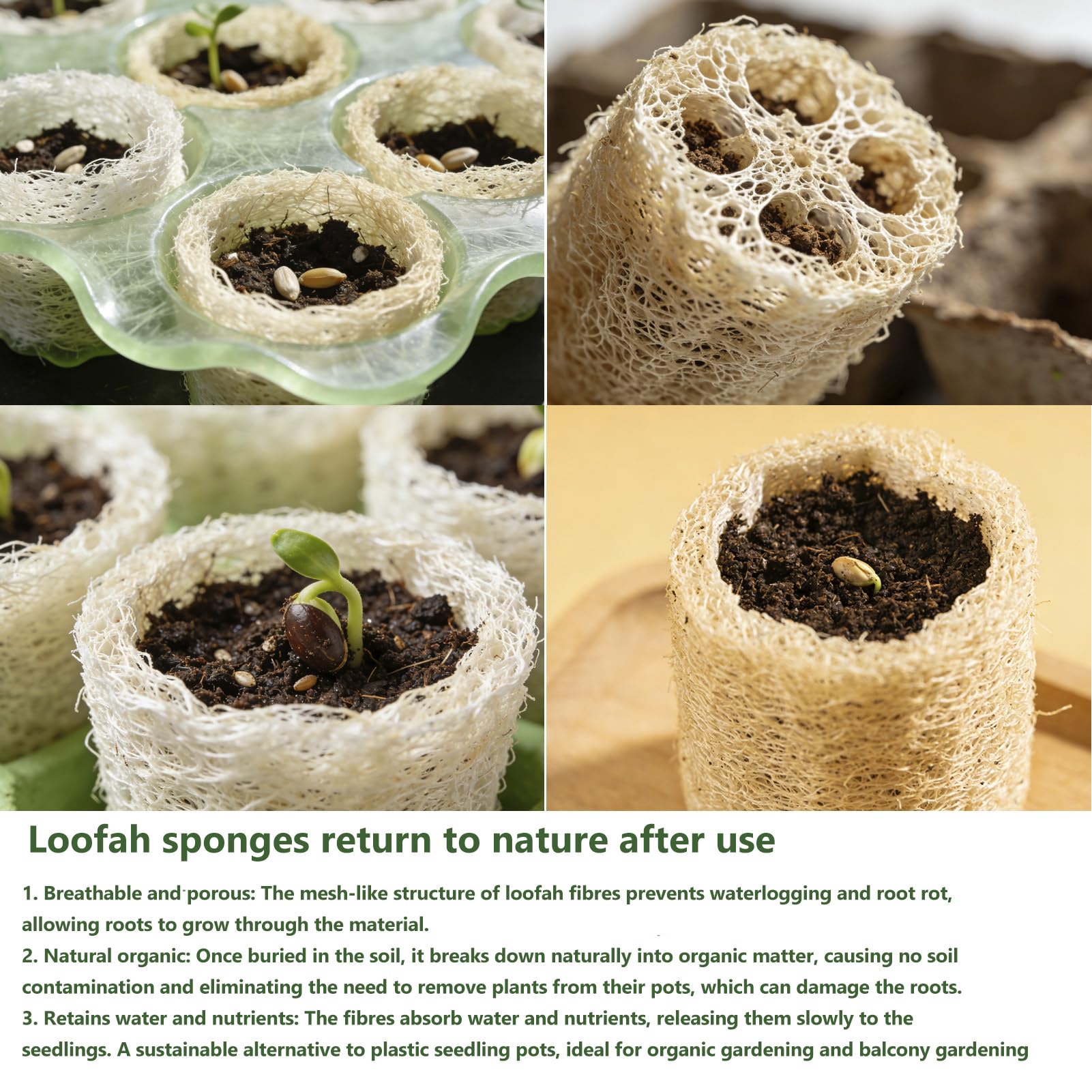 YEMTAL loofah scrubbing a dish, safe grease removal without scratching