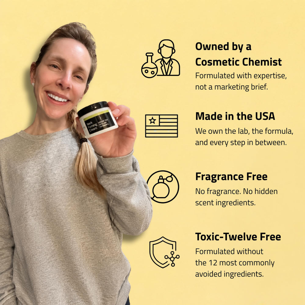 Close-up of vitamin C and green tea imagery highlighting YEOUTH antioxidant blend