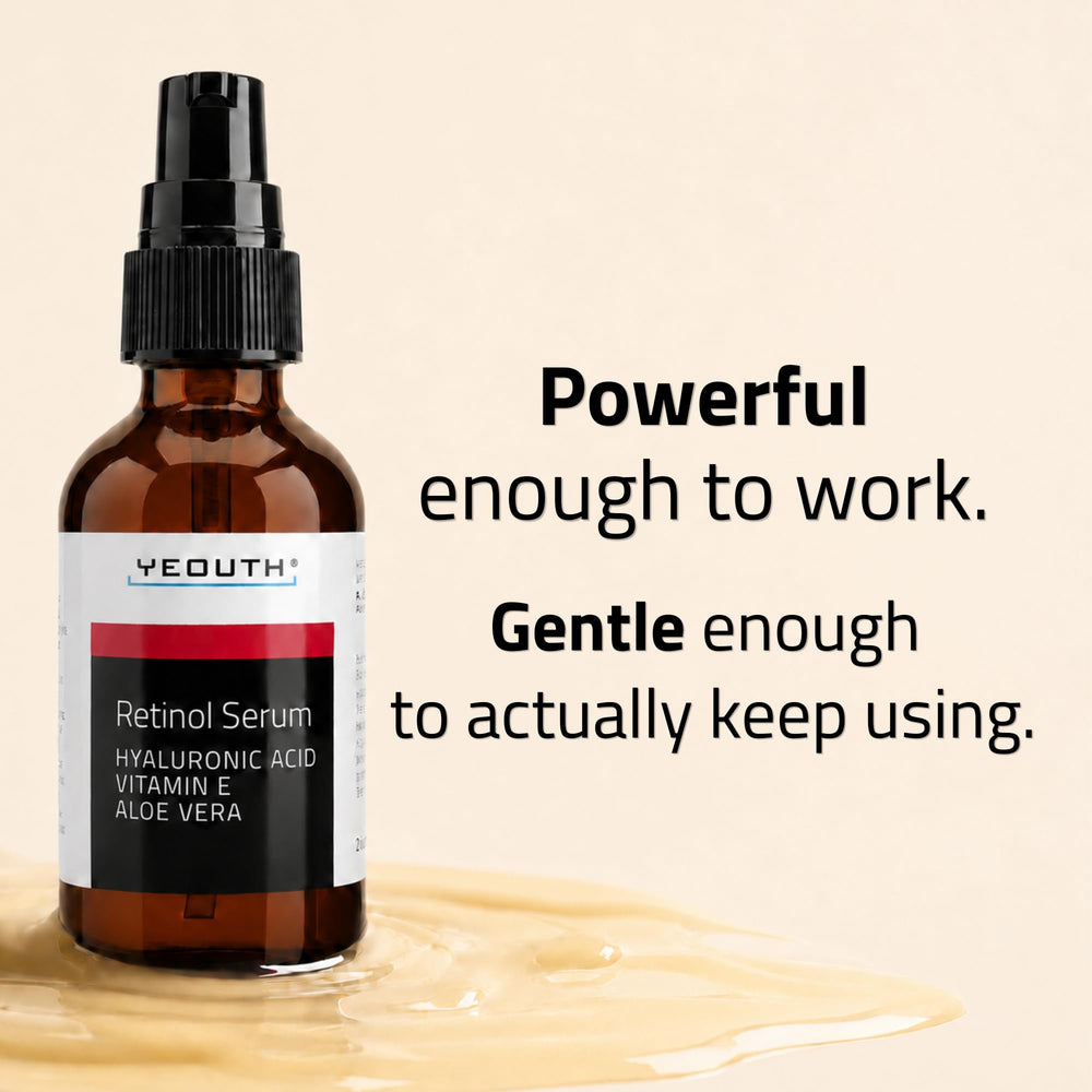 YEOUTH dropper dispensing serum showing easy-control application benefit