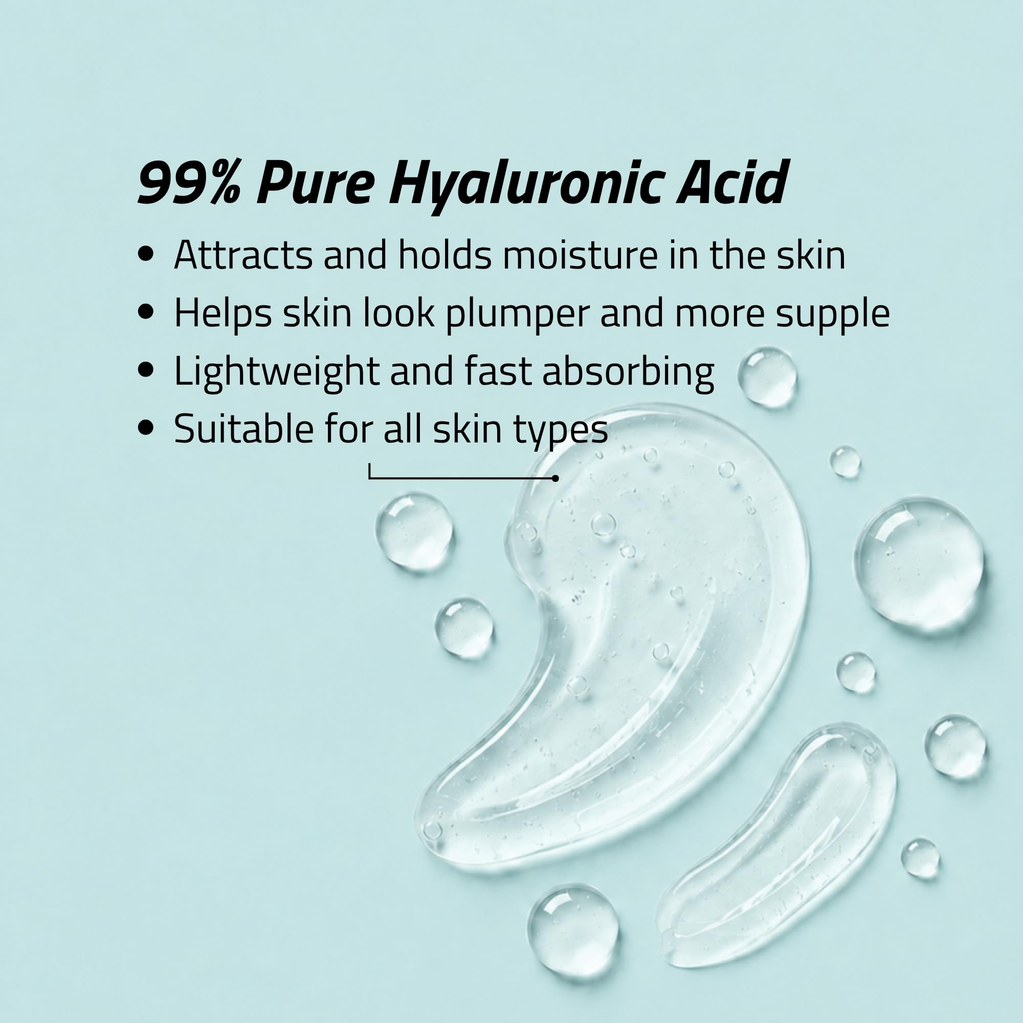 YEOUTH serum texture on skin demonstrating fast absorption and non-greasy finish benefit