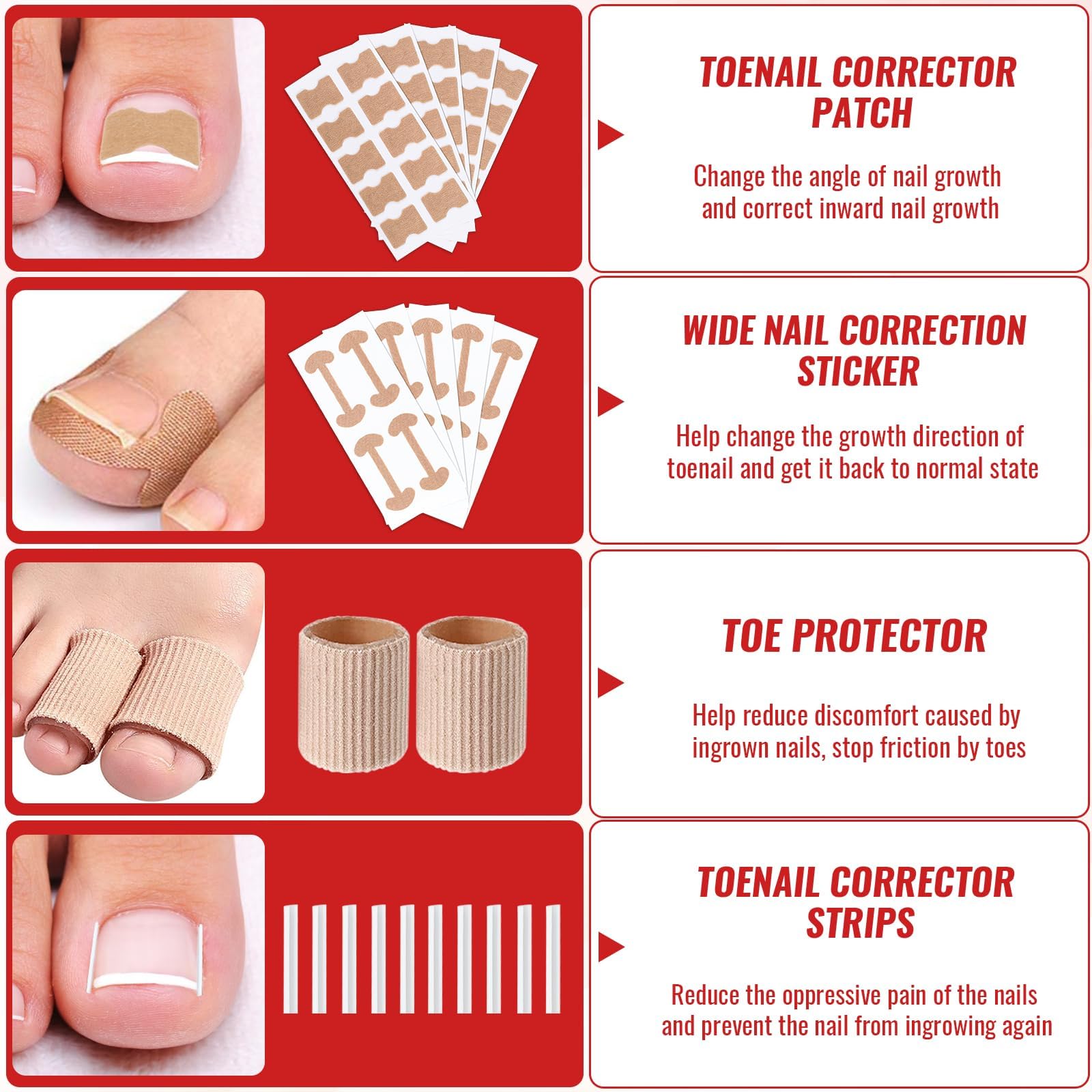 YEQOIZ correction patches and stickers protecting toes and easing pressure