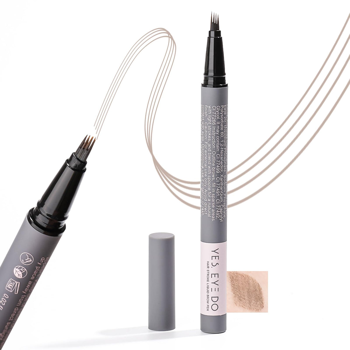 YES.EYE DO front packaging showing pencil and soft grey tone for flattering brows