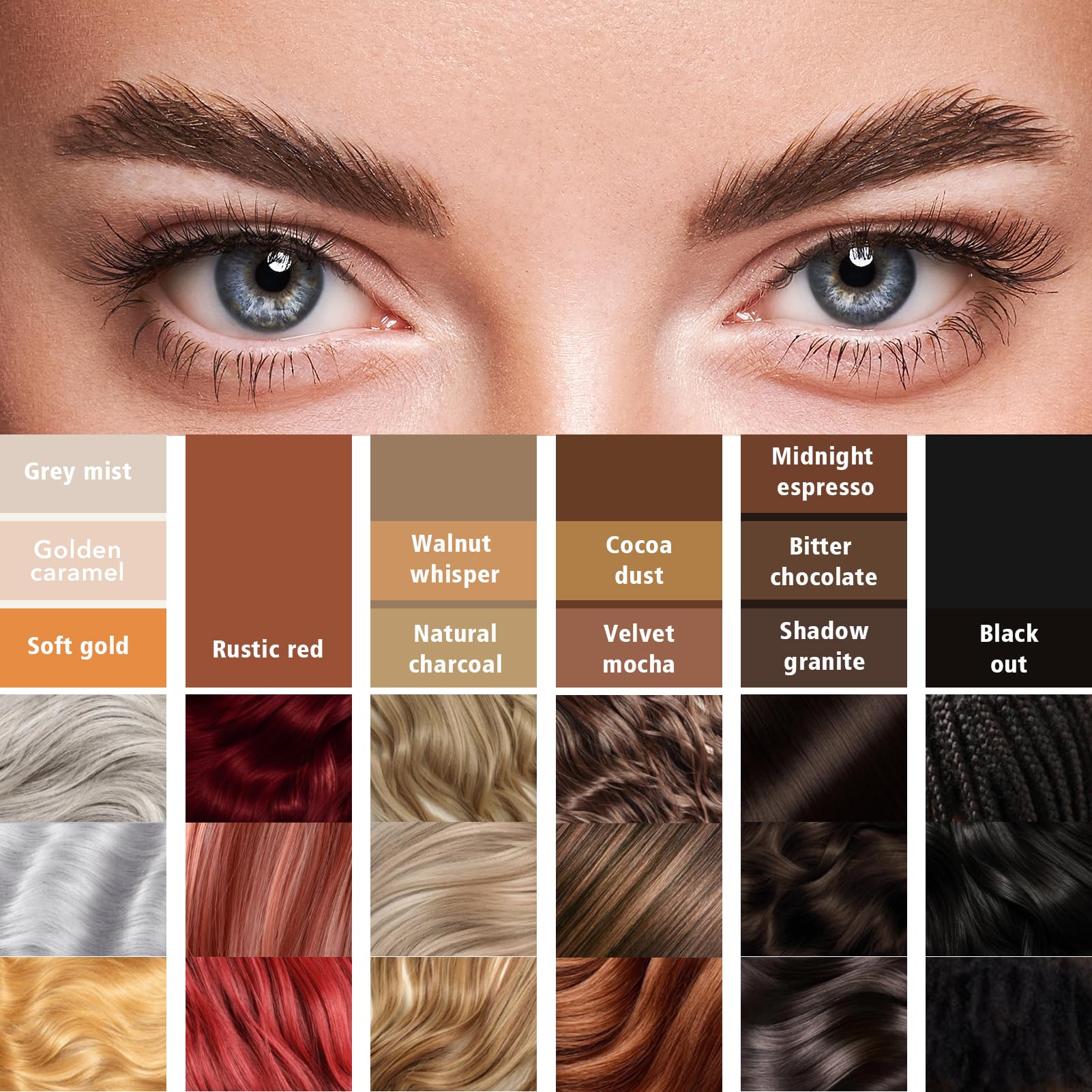 YES.EYE DO pencil in use drawing natural strokes to fill sparse brow areas