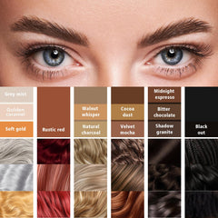YES.EYE DO pencil in use drawing natural strokes to fill sparse brow areas