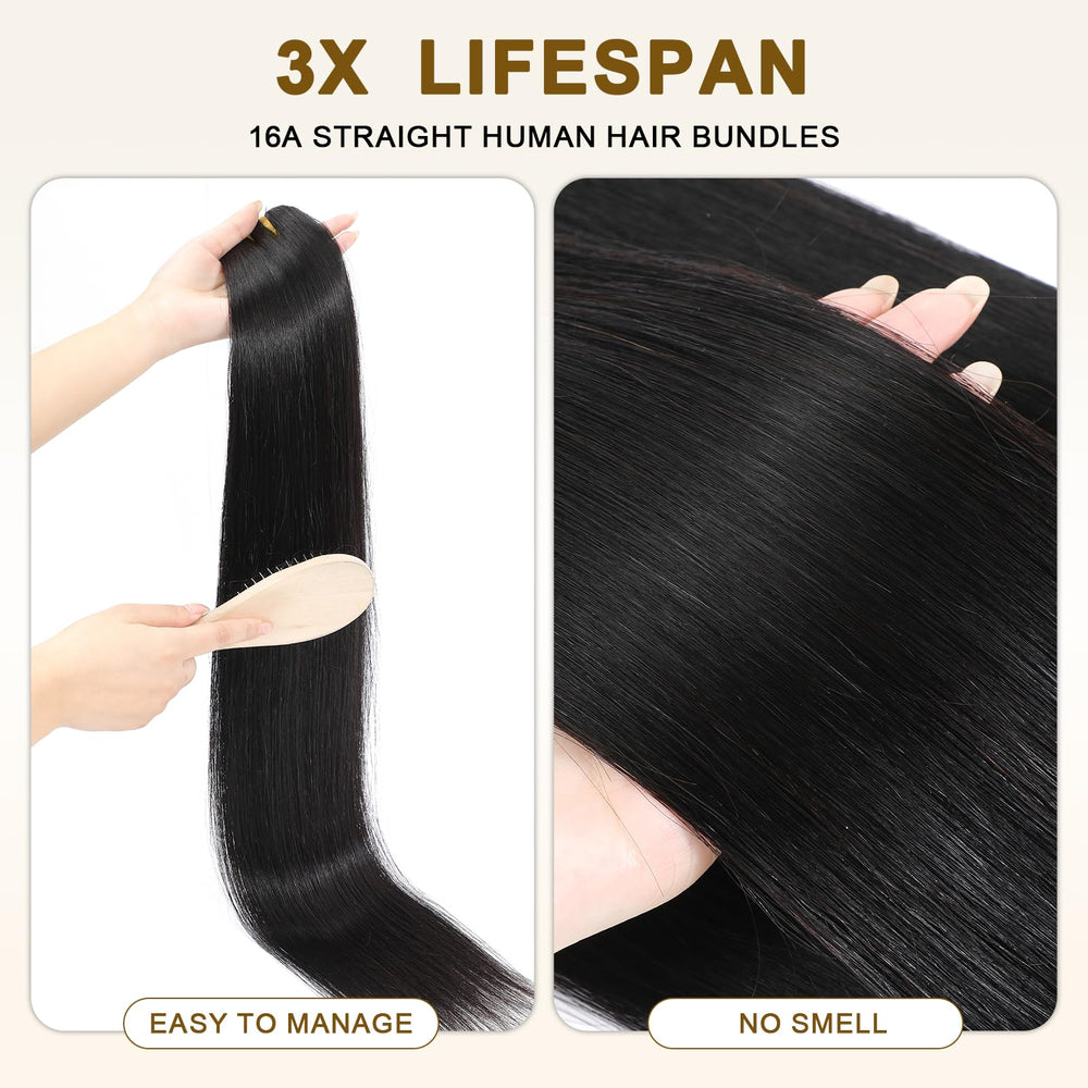 YesBase bundle ends detail demonstrating thick tails and no shedding