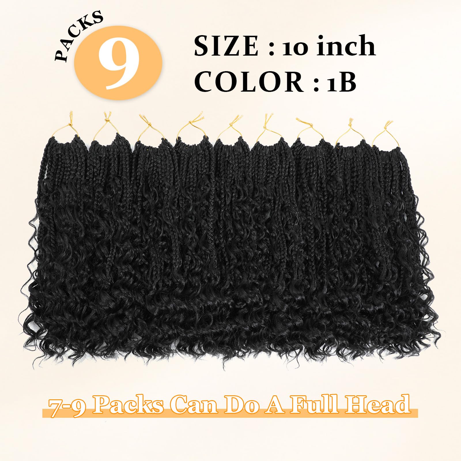 YEWELL close-up of braid texture and curly ends showing soft, natural look