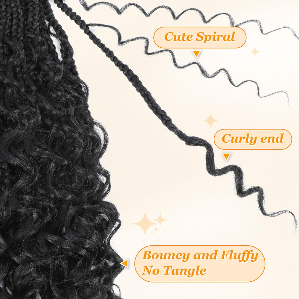 YEWELL braids held in hand to display the 10 inch length and scale