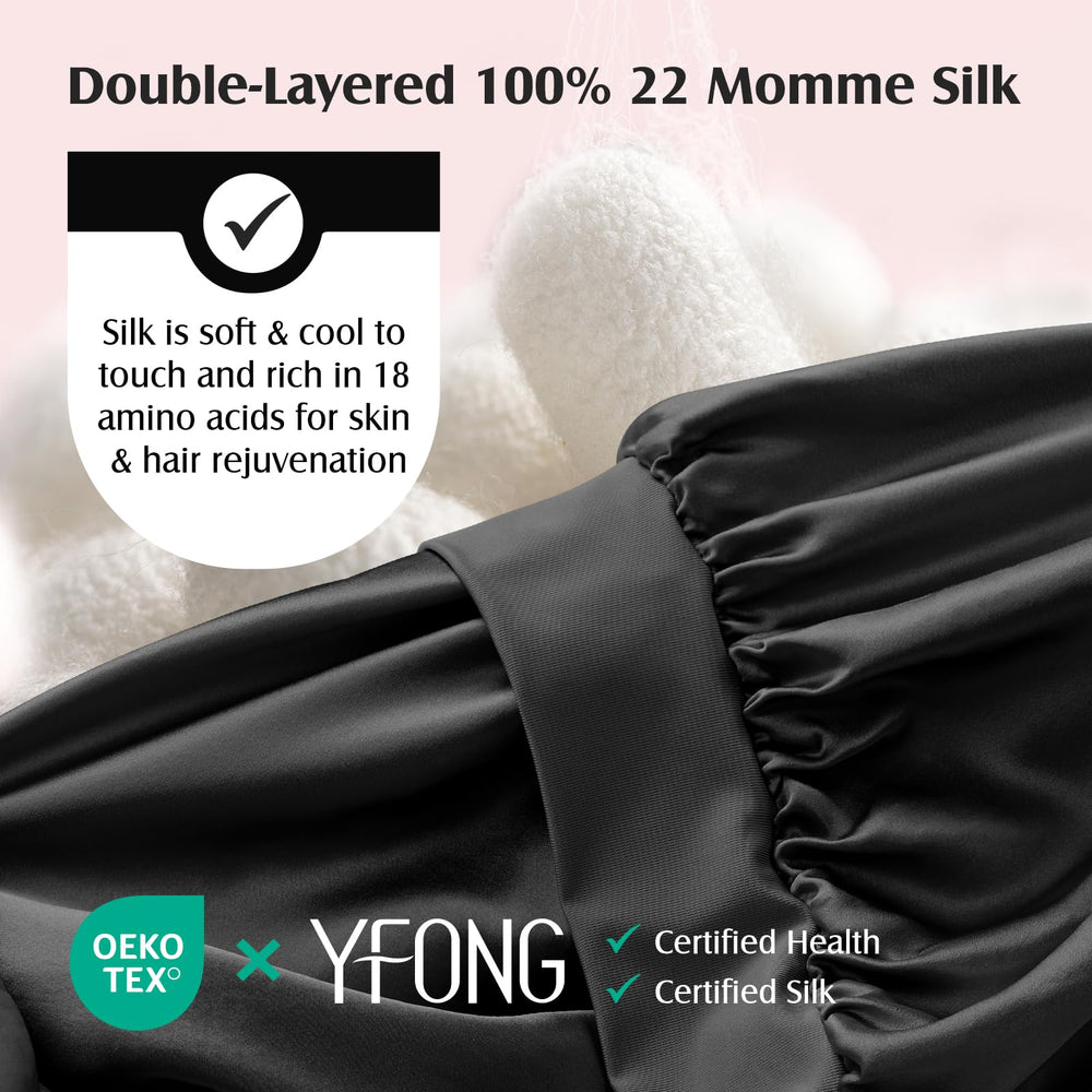 YFONG close-up of silk weave highlighting smoothness and shine