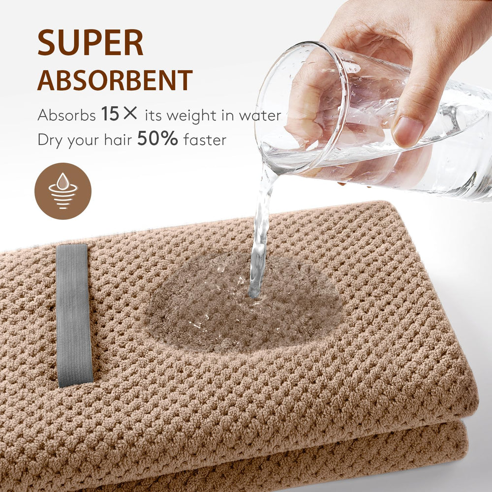 YFONG neatly folded travel-ready towel showing compact portability benefit