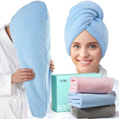 YFONG front packaging showing three towel colors, easy gifting benefit