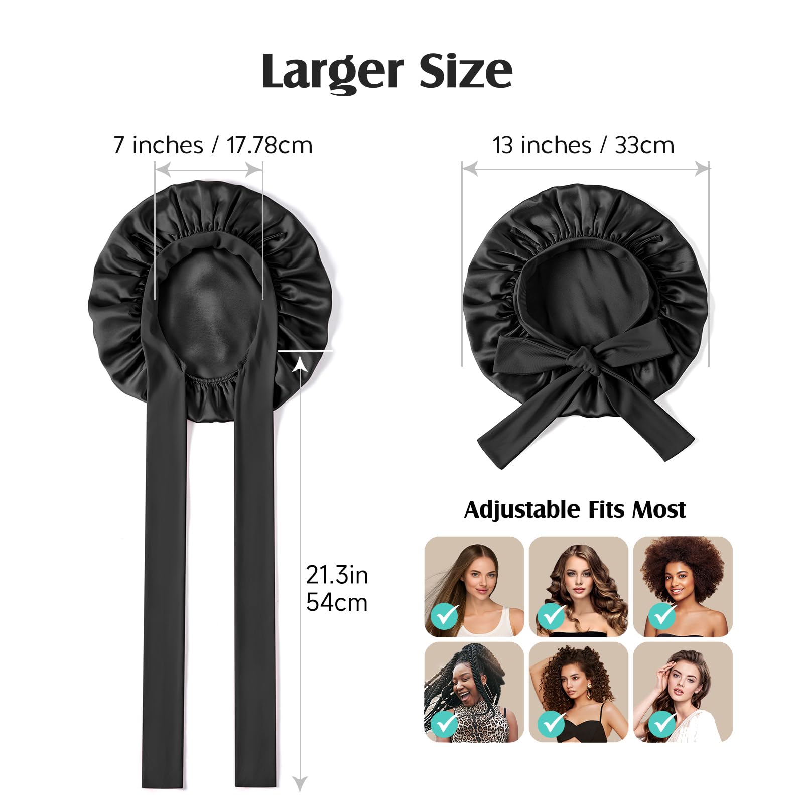 YFONG inside double-layer silk showing gentle protection for hair