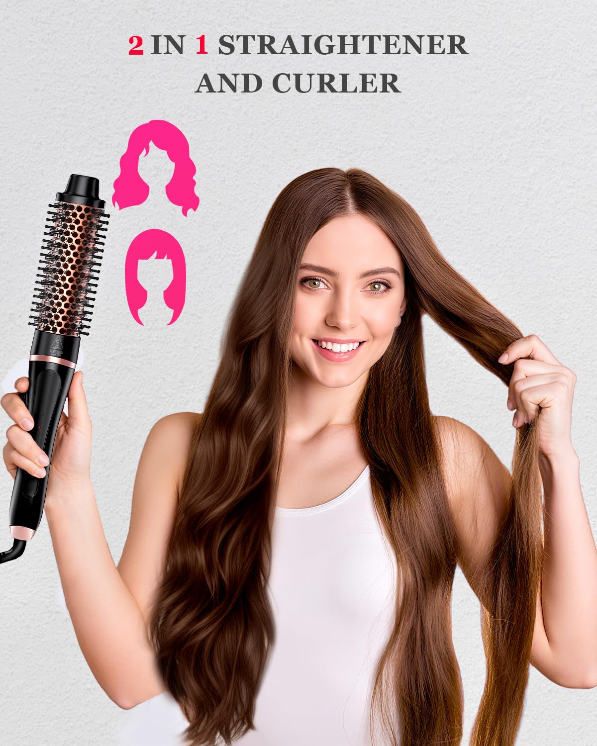 YGOVVK loose beachy waves styled with the 1.25-inch barrel for natural volume