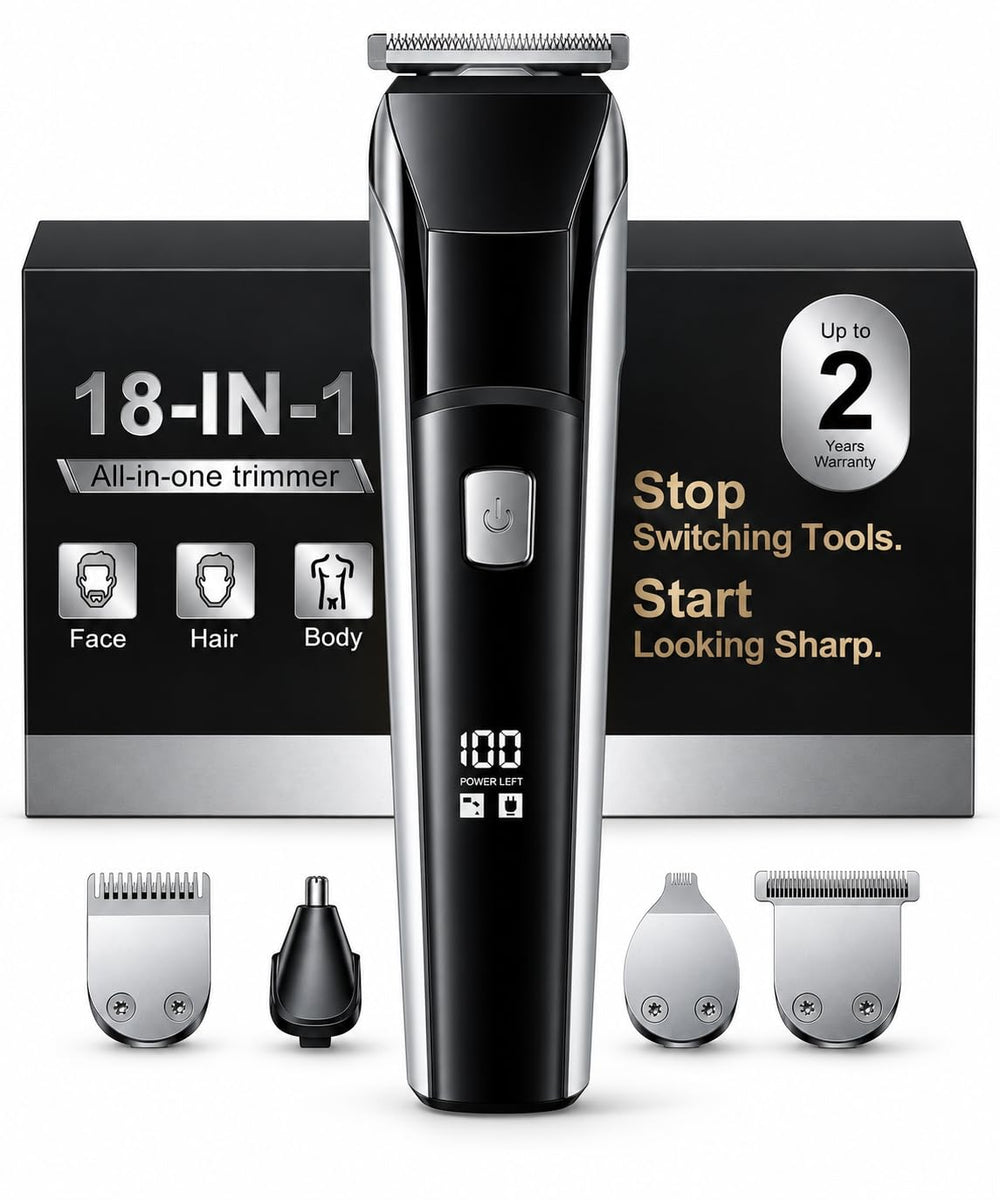 YGZ front view of trimmer showing controls and ergonomic grip for comfortable handling