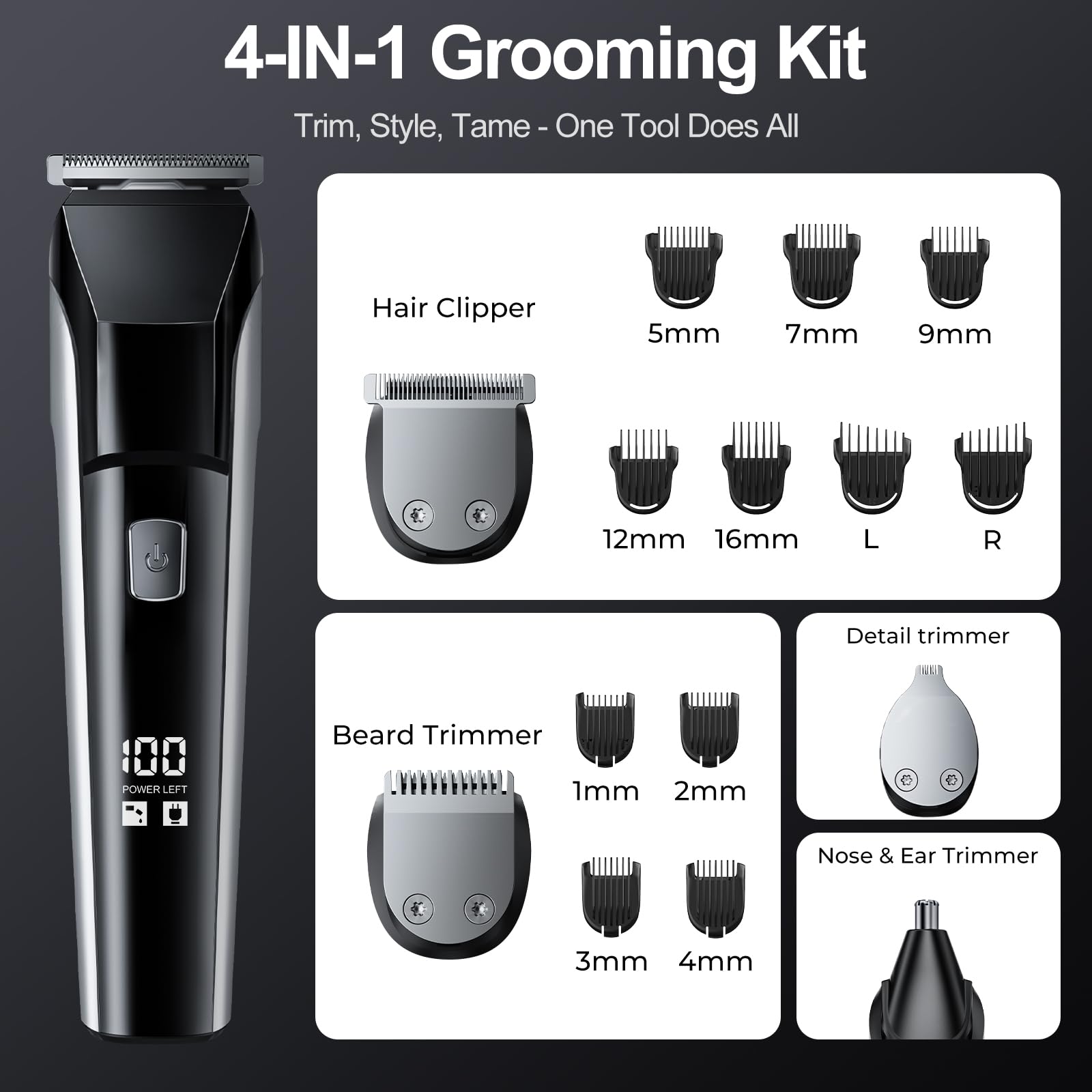 YGZ trimmer on bathroom counter in lifestyle shot demonstrating everyday use