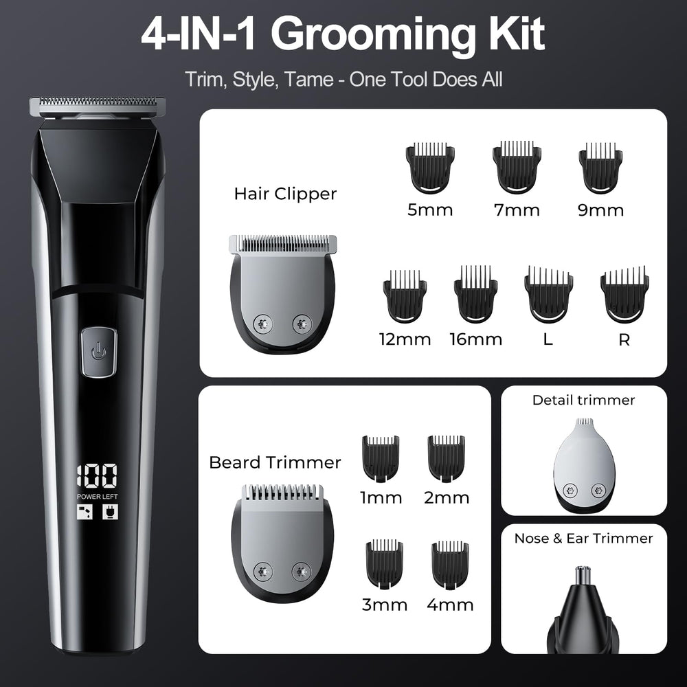 YGZ trimmer on bathroom counter in lifestyle shot demonstrating everyday use