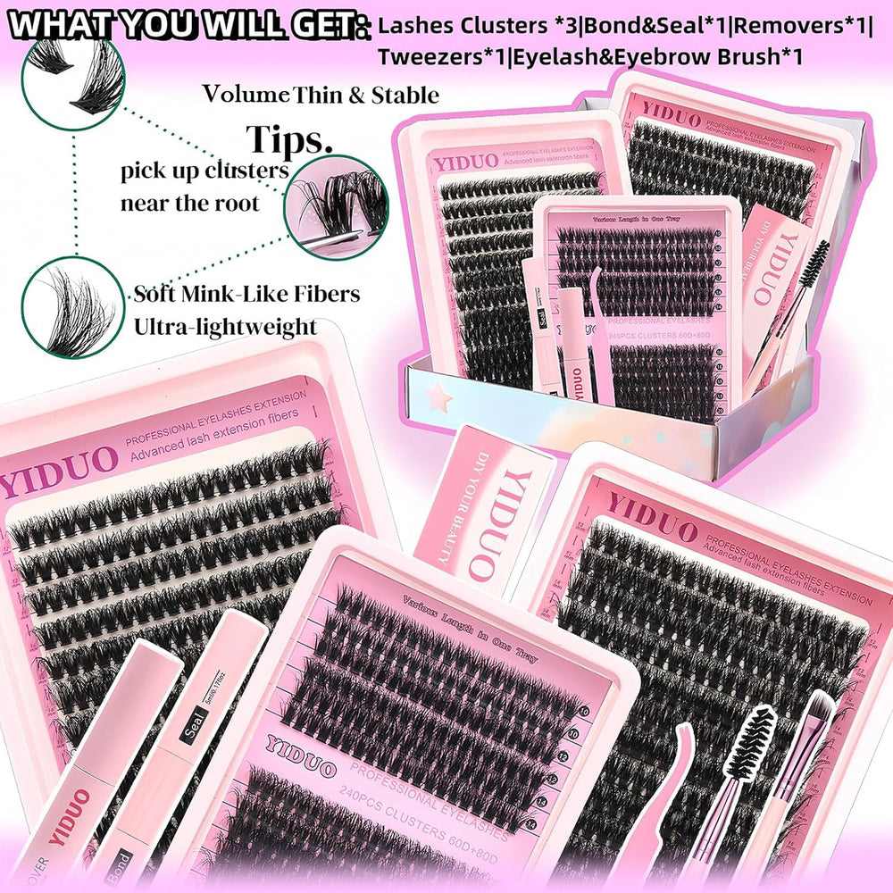 YIDUO 60D 80D 100D clusters lined up for customization