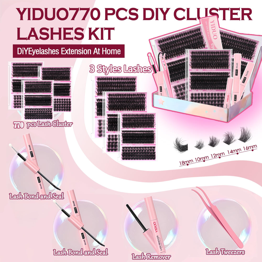 YIDUO tweezers placing cluster to show easy precise application