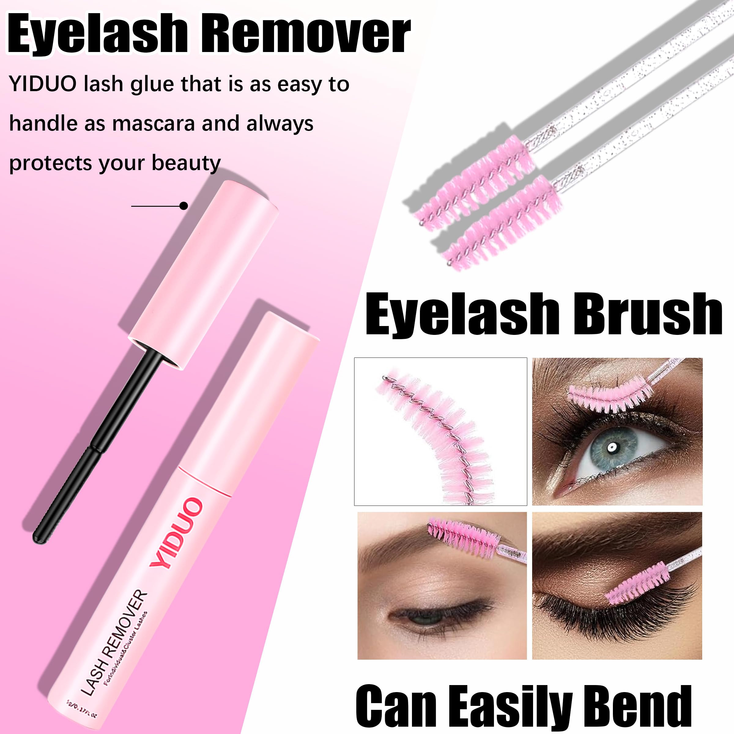 YIDUO before and after transformation showing fuller volume and defined eyes