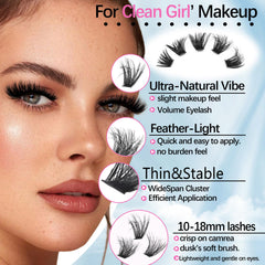 YIDUO close-up of lash fiber texture highlighting lightweight comfort