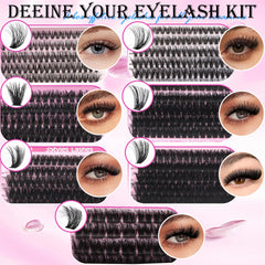 YIDUO close-up of lash fibers highlighting soft texture for comfortable wear