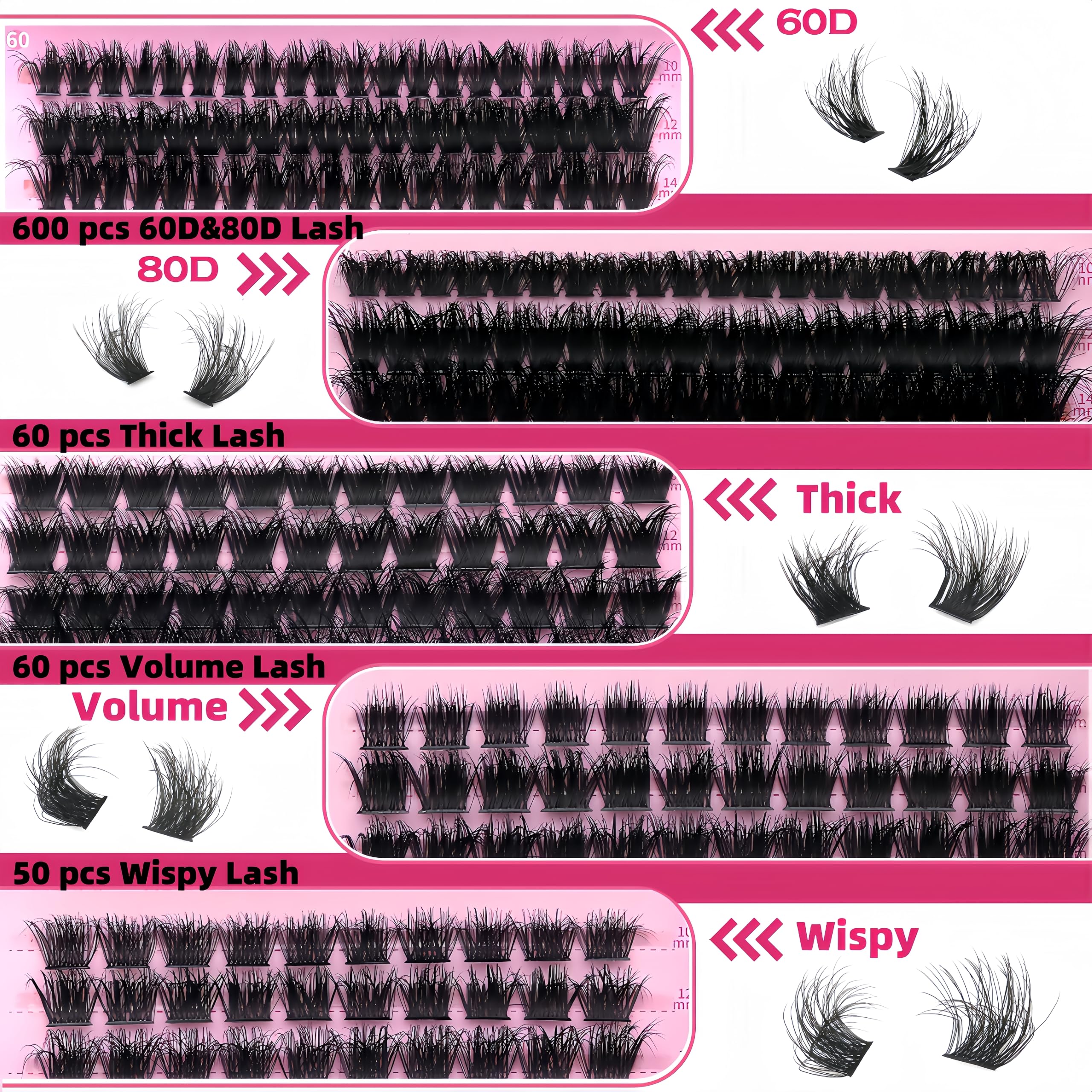 YIDUO clusters held in hand for size and quantity reference