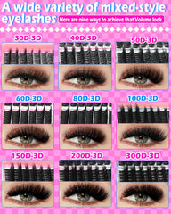 YIDUO arranged gradient lengths 8mm–18mm for seamless contouring