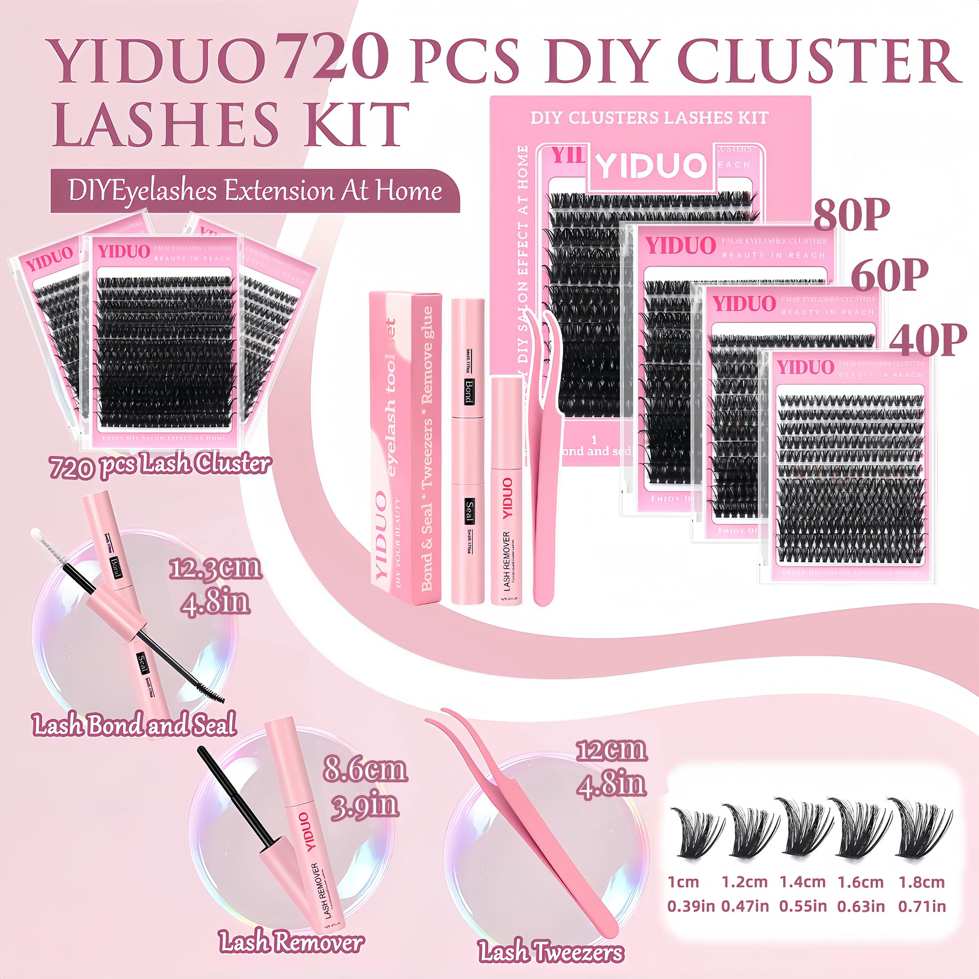YIDUO application scene with model applying clusters for easy at-home use