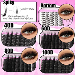 YIDUO length comparison 8–18mm showing mix for tailored lash shaping