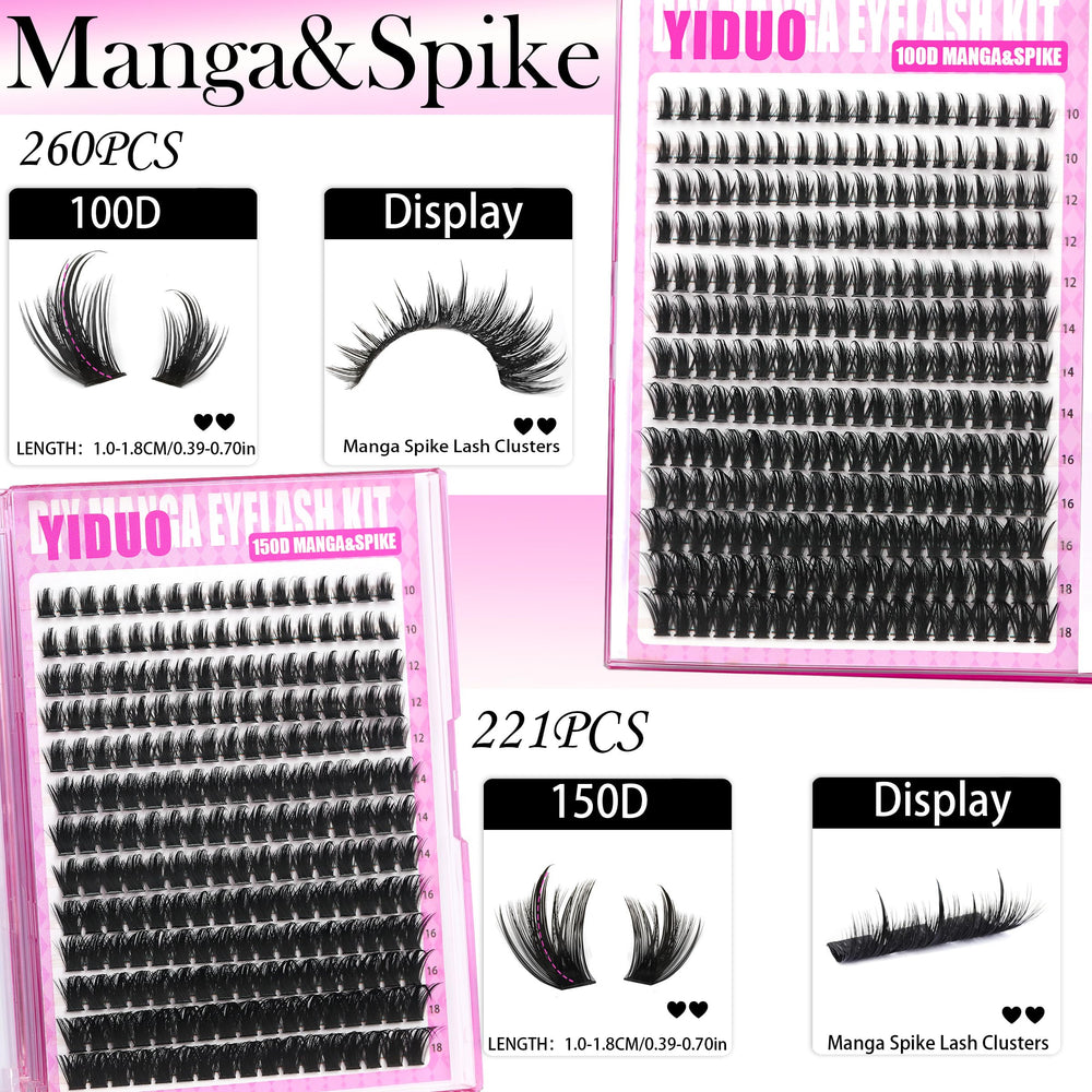 YIDUO manga spikes close-up highlighting textured accents for drama