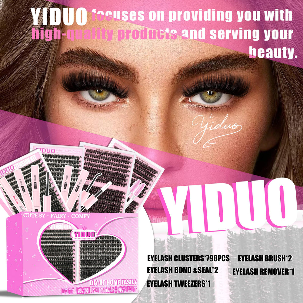 YIDUO tray close-up of 60D to 150D clusters showing density and variety benefit