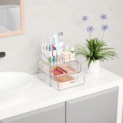 Yieach drawer pulled out exposing palettes and bottles for protected storage