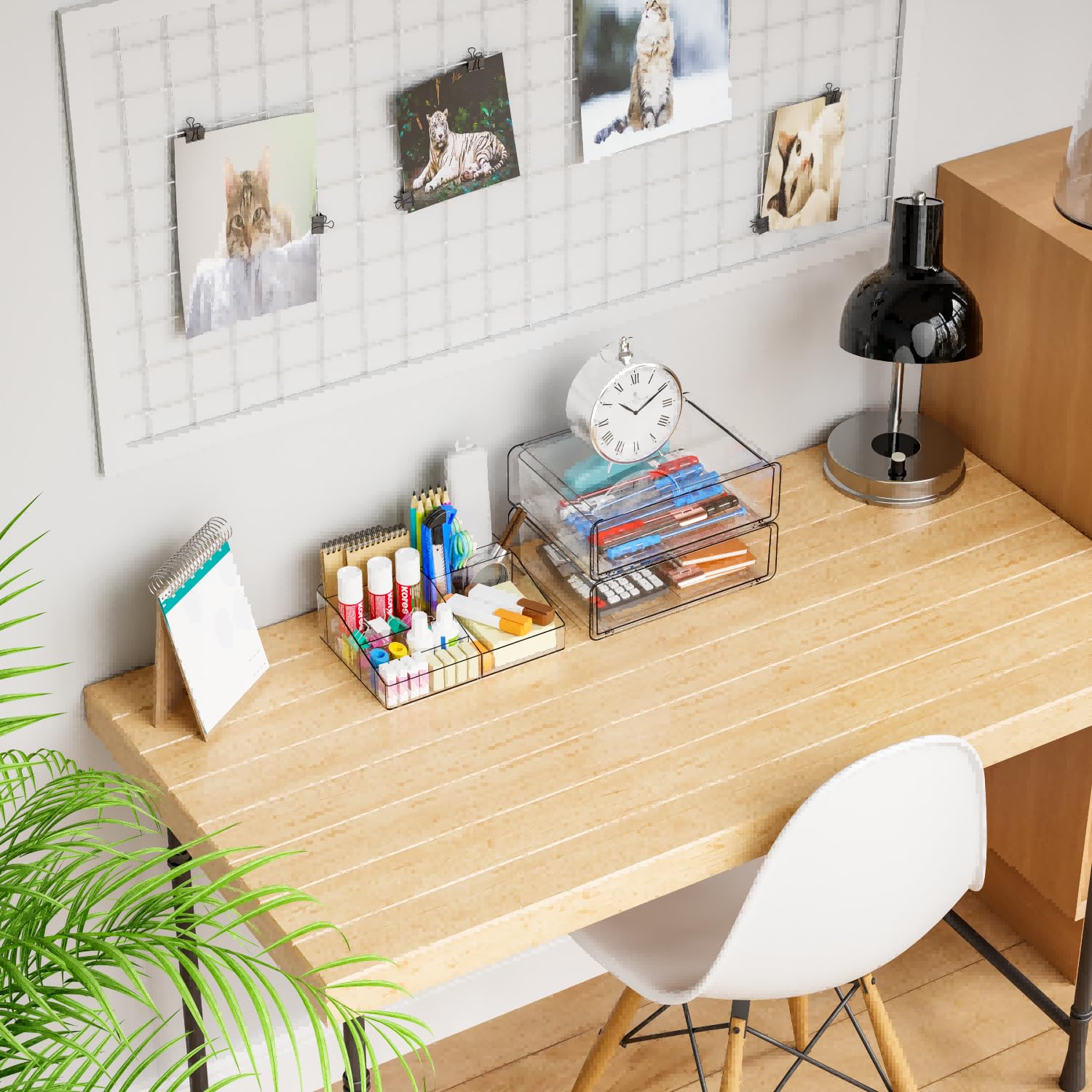 Yieach on dresser with brushes and jewelry for multipurpose storage