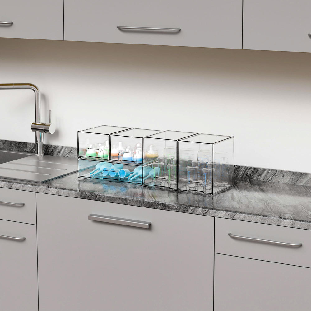 Yieach beside a hand for scale showing compact, space-saving design