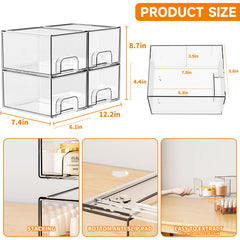 Yieach drawers on vanity organizing makeup for quick selection