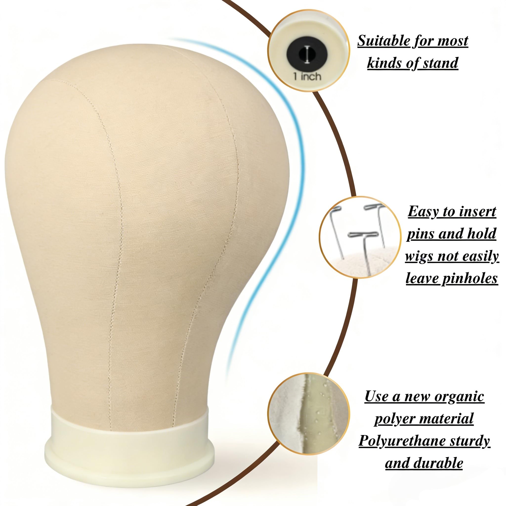 Yiifiulyn with wig cap and pins in use for easier construction benefit