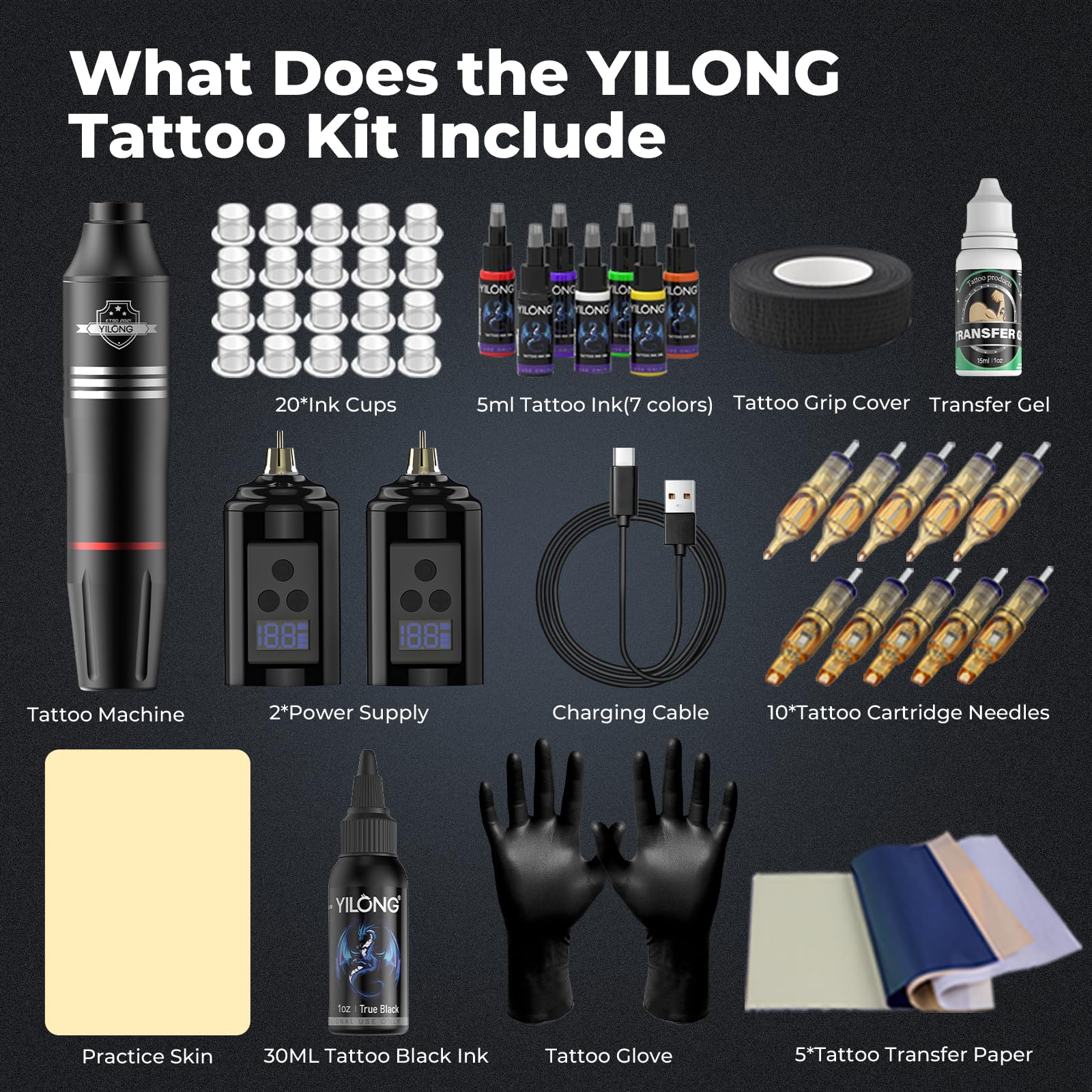 YILONG complete kit laid out showing all included starter components