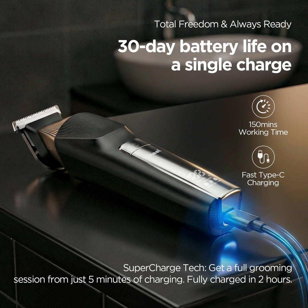 Yineel HC600 held in hand to show compact size and travel convenience